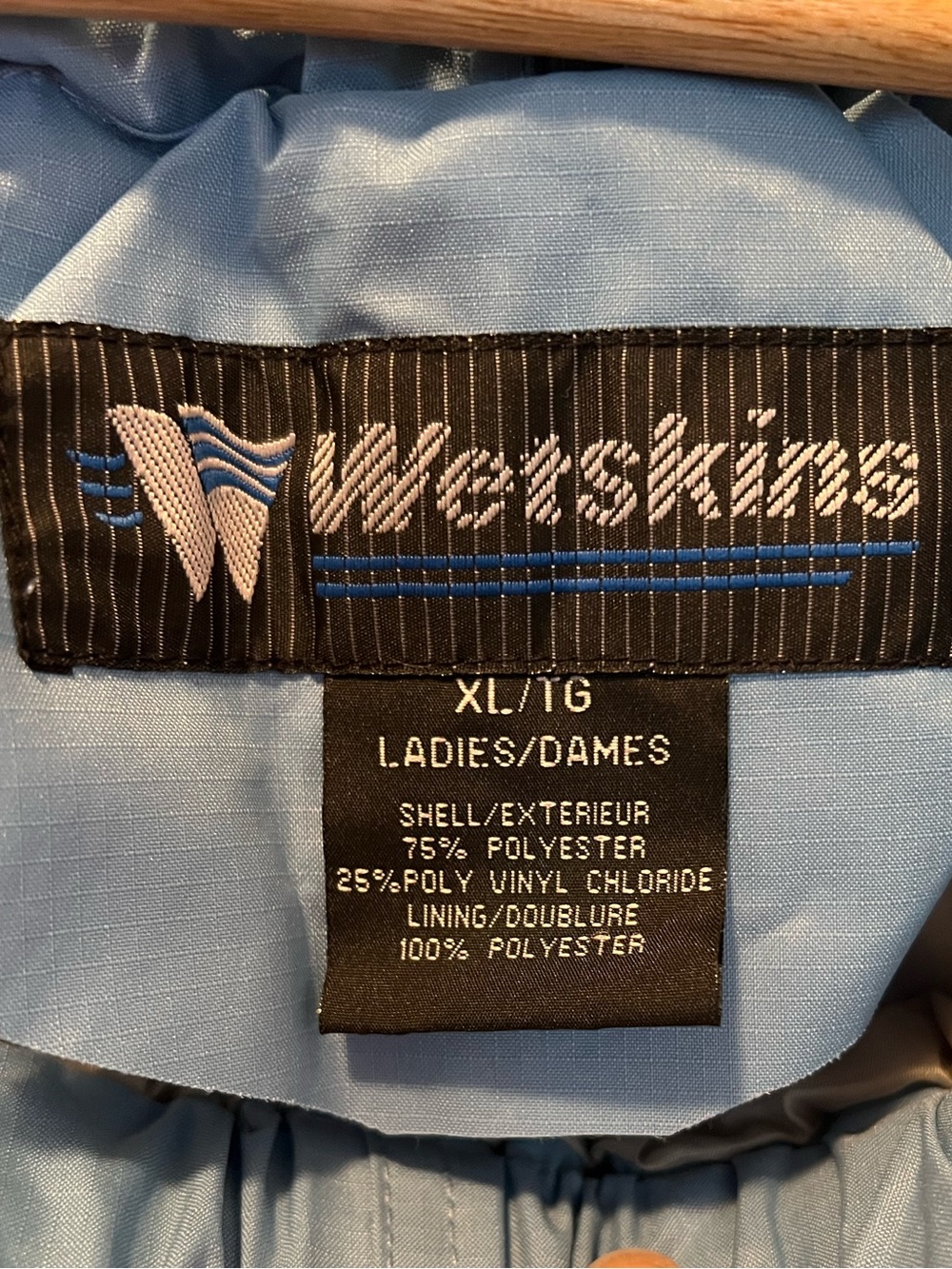 ✨NWT Wetskins Waterproof Blue Rain Cargo Pants Women's XL RARE VINTAGE COLOUR